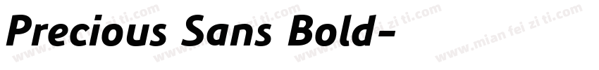 Precious Sans Bold字体转换